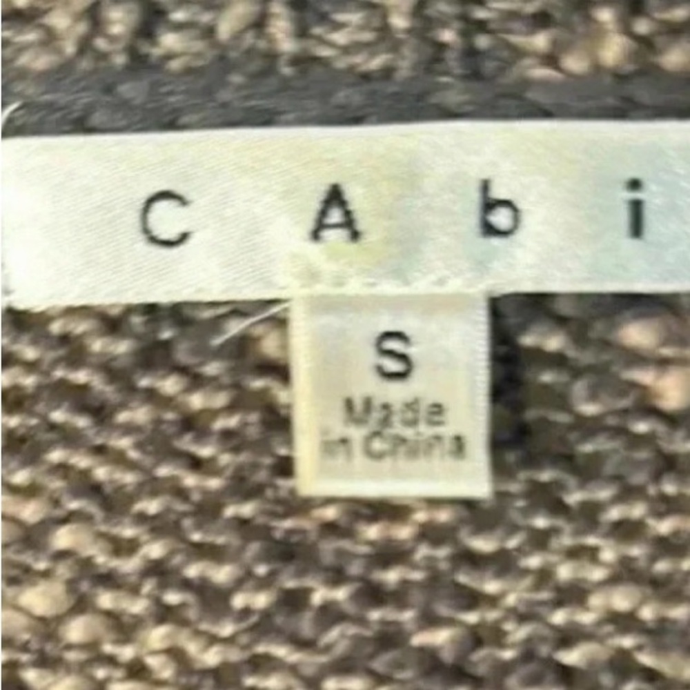 Cabi 100% Cotton Open Front Cardigan Longline Neutral Knit - Picture 4 of 5